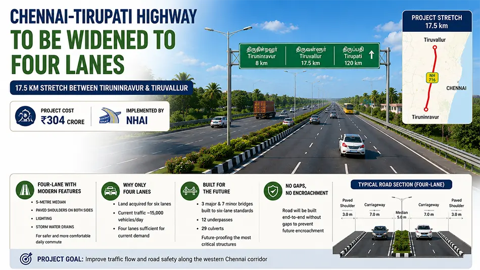 Summary of Tiruninravur-Tiruvallur Four Lane