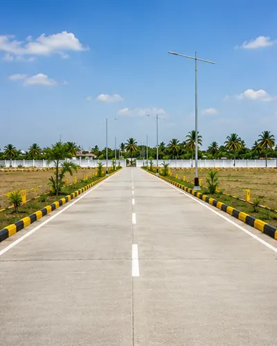 Wide Concrete Roads